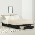 thumbnail image 1 of South Shore Primo Full/Queen Platform Bed with Drawer, in Black Oak, 1 of 13