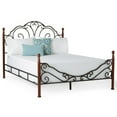thumbnail image 2 of Weston Home Adison Graceful Scroll Bronze Iron Bed, Full, 2 of 6
