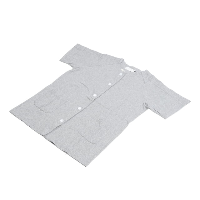 Post Surgery Recovery Shirt, Light Grey Unisex Post Shoulder Surgery Top Soft Quick Drying Easy Put on Take Off for Hospital L