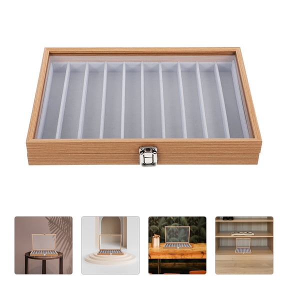 Homoyoyo Wooden Jewelry Organizer Box for Women, Necklace Storage Case, Home Use, 1 Set