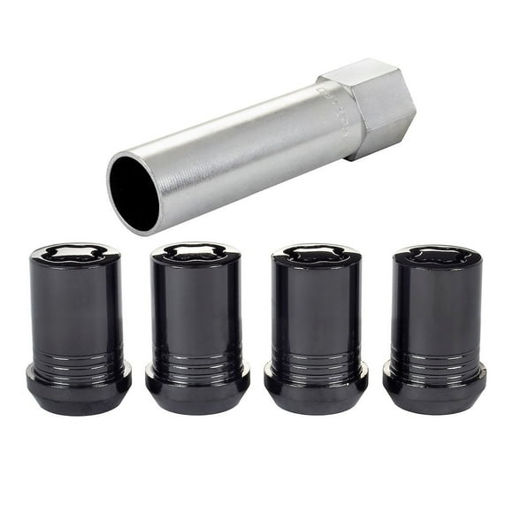 McGard Wheel Access Wheel Lock 25354 Lug Nut Lock; 12 Millimeter X 1.25 Thread Size; Conical Seat; Tuner Lug Use With Alloy Wheels Only; 1.24 Inch Overall Length; 13/16 Inch Wrench Size; Black Chrome
