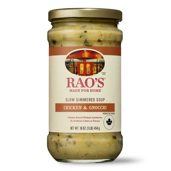 Rao's Made for Home Chicken Gnocchi Soup, Ready to Eat Chicken Soup with Gnocchi, 16 Oz