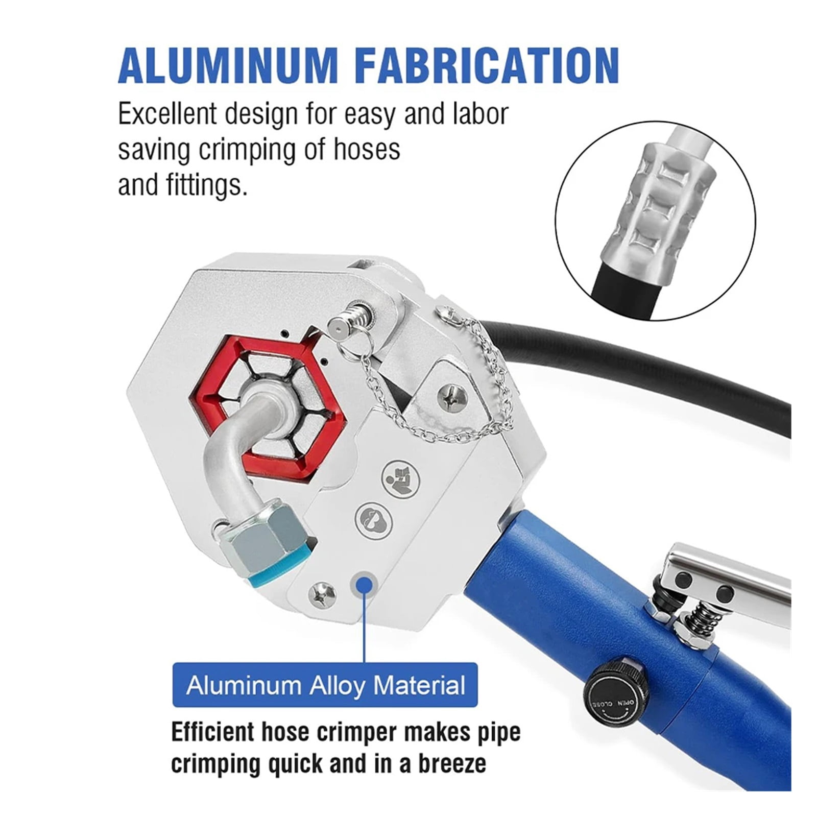 Hydraulic Hose Crimper AC Crimping Tool Machine 71500 Handheld Hydraulic Hose Crimping Tool