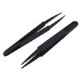 thumbnail image 3 of 15 Pcs Black Plastic Electronic Pointy Tip Anti-Static Tweezers, 3 of 4