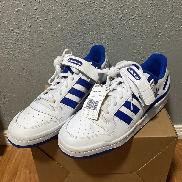 Adi - das Originals Forum Low Top Blue White Sneakers Men's Size 12 FY7756 ??