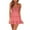 Pink, variant on Bidobibo Womens Summer White Dresses Casual Evening Party Beach Dresses V-Neck Spaghetti Strap Sleeveless Backless Flowy Pleated Mini Dress