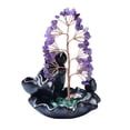 thumbnail image 2 of Quemador de incienso en cascada, ornamento artístico de mesa, escultura de riqueza de la , incensario para jardín, dormitorio, estudios de Yoga, , púrpura Sunnimix Figuras de quemador de incienso, 2 of 8