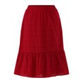 thumbnail image 5 of Time and Tru Women's Plus Size Cotton Eyelet Tiered Midi Skirt, Sizes 1X-4X, 5 of 5