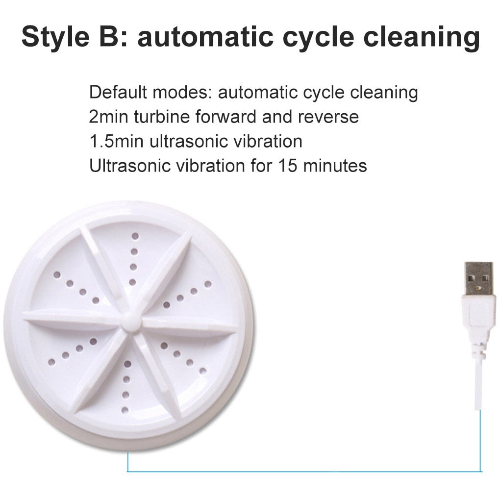 Travel Clothes Wash Machine Ultrasonic Turbine Washer Mini Turbo Folding Pail Portable Laundry Washer Folding Washing Machine