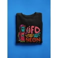thumbnail image 3 of Urban Art Alien Sweatshirt Men -Image by Shutterstock, Male Small, 3 of 4