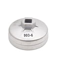 thumbnail image 1 of Unique Bargains 12 Flutes 76mm Inner Dia Metal Oil Filter Wrench Cap Tool Remover for Car, 1 of 2