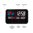 thumbnail image 4 of Digital Thermometer Hygrometer,Indoor Temperature and Humidity Monitor with Clock,Compact Hygrometer Sensor for Home Baby Room Office,Portable Temperature Humidity Display,Easy Battery Replacement, 4 of 7