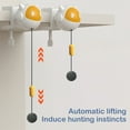thumbnail image 4 of Bola de juguete automática para gatos con varita retráctil - Teaser interactivo para gatos y gatitos de interior, juego a pilas con altura ajustable, 4 of 6