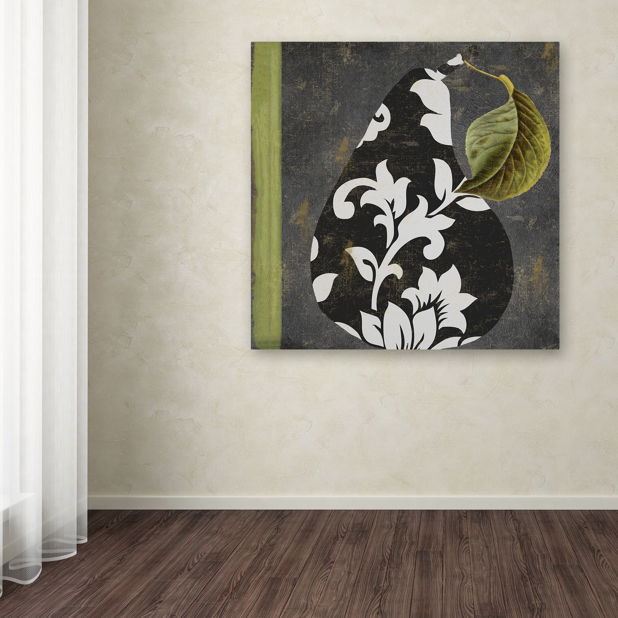 Trademark Fine Art "Decorative Pear II" Canvas Art by Color Bakery