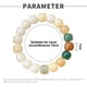 thumbnail image 2 of Paquete de 2 pulseras elásticas con cuentas de piedras preciosas unisex, regalo para mujeres, hombres y adolescentes - Cuentas de 10 * 9 mm, 2 of 5