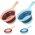 thumbnail image 1 of MasteelfCA 2Pcs Kitchen Folding Water Ladle Multipurpose Water Scoop Plastic Water Holder, 1 of 8