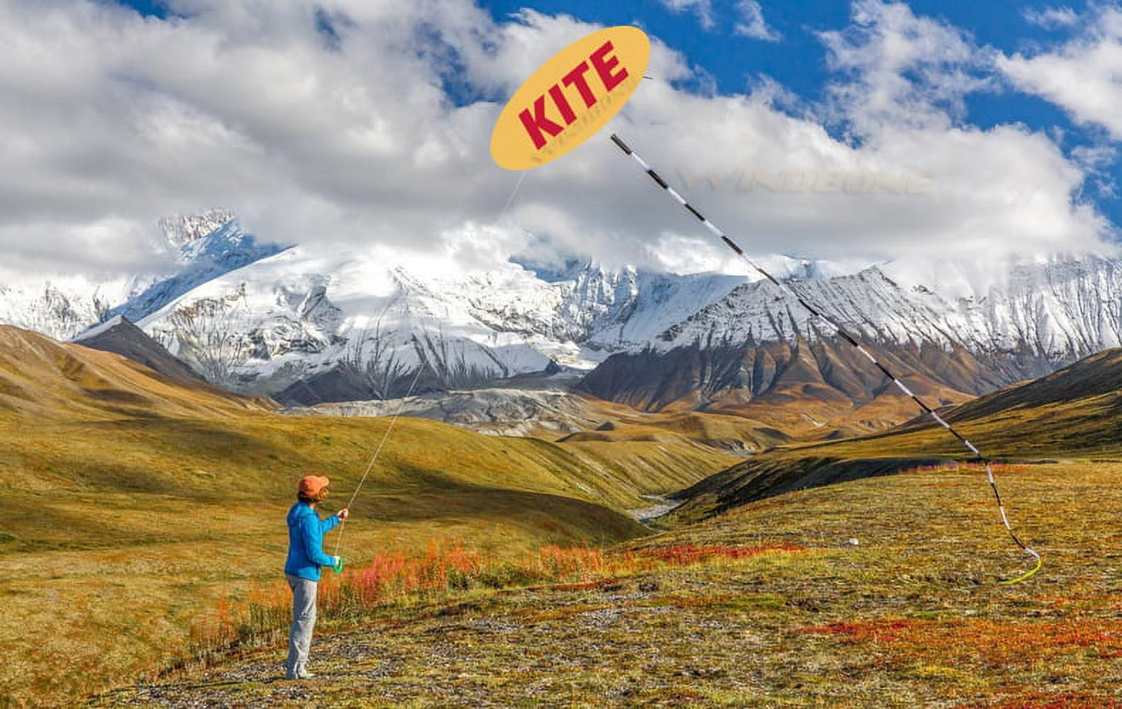 Prism Synapse 140 Foil Kite Bundle with Black & White 20ft Tube Tail Accessory plus WBK Decals & Key Fob