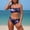 Purple, variant on Oplxuo Halter Bikini Sets for Women Two Piece Swimsuit Bandeau High Waisted Bathing Suits Triangle Bottom Swimwear