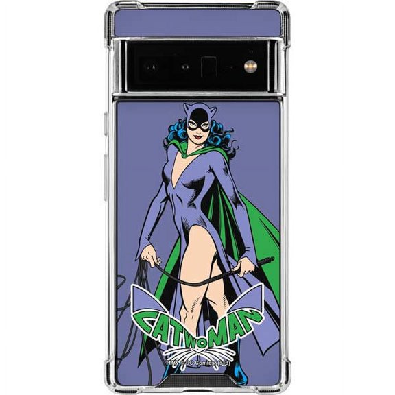 Skinit DC Comics Catwoman Portrait Google Pixel 6 Pro Clear Case