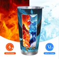 thumbnail image 6 of Rateoe Night Sky Forest Bald Eagle Printed Car Guy Gifts for Men Women Tumbler - 20oz/590ml Vacuum Insulated Stainless Steel Travel Tumbler Cups with Lid & Straw-Straw Two-piece Set, 6 of 8