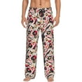 thumbnail image 1 of Fotbe Guitar Skull rock Pantalones de Pijama para Hombre, Pantalones de Dormir, Pantalones de Casa con Cintura Ajustable y Bolsillos-XX-Large, 1 of 6