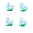thumbnail image 4 of MERRYHAPY 4Pcs Flower Craft Kit For Kids Multi-colored Hairy Pile DIY Accessories Proposal, 4 of 8