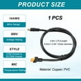 thumbnail image 2 of Cable adaptador de conector XT60 a DC de Uxcell, cable de energía de 14AWG de 2 pies de XT60 hembra a DC7909 hembra para estación de energía portátil, paneles solares, 2 of 6