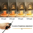 thumbnail image 4 of Candle Warmer Lamp | Flameless Wax Melt Warmer with Timer & Dimmable Light | Lily of the Valley Amber Glass Home Decor | Gift for Women & Mom, 4 of 6