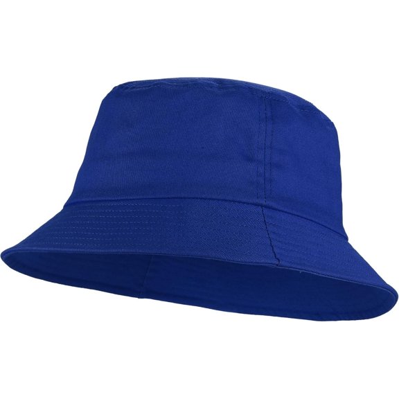 Unisex Cotton Packable Bucket Hat Sun Hat Plain Colors for Men Women