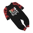 thumbnail image 3 of xiaxaixu Christmas Parent-child Nightwear, Plaid Printed Pattern Tops and Pants, 3 of 8