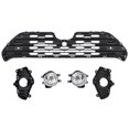 thumbnail image 3 of Front Upper Lower Grille Bumper Foglights and Cover For 2019-2021 Toyota RAV4, 3 of 11