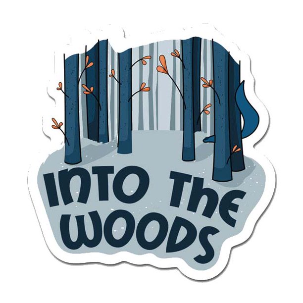 Into The Woods 12" 24" 36" 48" Peel And Stick Wall Art Removable