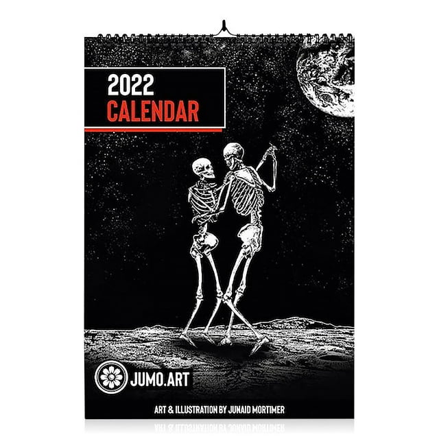 Calendario colgante de la pared con obra de arte Punk 2022 Regalo de año nuevo Regalo interior Sala de estar Arte Colección de decoración Planeamiento Favor Methold HA012202-00