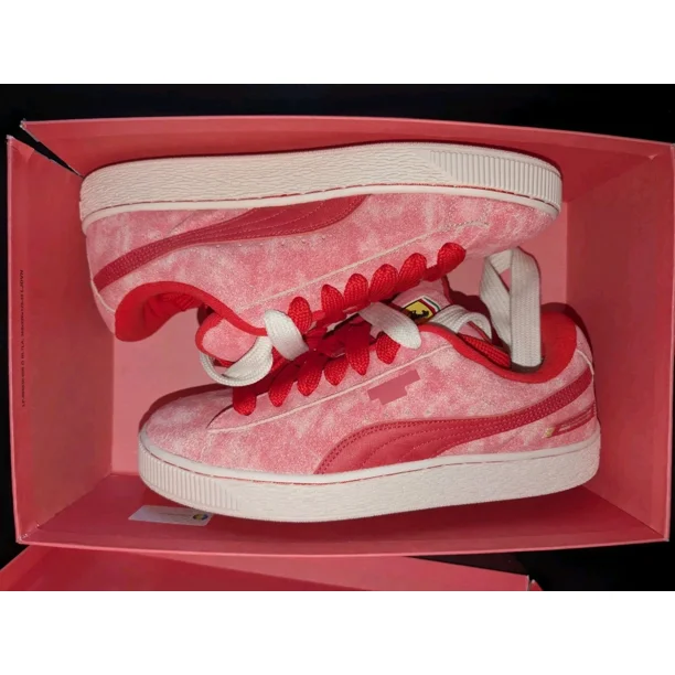 Size 12 PU & MA Scuderia Ferrari x Suede XL Desert Sun Pack Rosso Corsa 308785-01