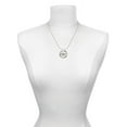 thumbnail image 3 of Delight Jewelry Silvertone Easter Egg Basket Gymnastics Ring Charm Necklace, 18", 3 of 4