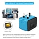 thumbnail image 3 of Adaptador de corriente universal Ormromra 2.4A 4xUSB adaptador europeo cargador de pared inteligente, 3 of 6