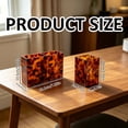thumbnail image 3 of Apeya Tortoise Shell Bathroom Organizer Tortoiseshell Makeup Brush Holder Decorative Bathroom Accessories Countertop Storage Box for Vanity Bedside Entryway, 3 of 7