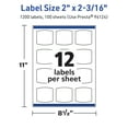 thumbnail image 6 of Avery TrueBlock Arched Square Labels, 2" x 2-3/16", 1,200ct, 6 of 8