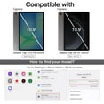 thumbnail image 2 of czcpp-Case pour Samsung Galaxy Tab S10 FE / S9 FE 10.9 Pouces avec Support pour S Pen, Dos Rigide Transparent, Support Tri-Fold Protecteur, Réveil/sommeil Automatique (Violet Clair), 2 of 4