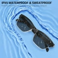 thumbnail image 6 of Smart Sunglasses Blue Light Filter & Polarized Lenses,Open Ear Sound with Mic & Speakers, Voice Assistant Bluetooth Audio Glasses for Men Women, 6 Hours Battery, 1.0 Count (Silver)…, 6 of 15