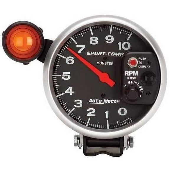 AUTO METER 3904 5IN TACH, 10,000 RPM, SHIFT-LITE, SPORT-COMP