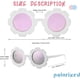 thumbnail image 3 of Gafas de sol polarizadas para niños y niñas, redondas y extragrandes., 3 of 3