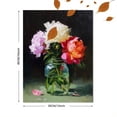 thumbnail image 3 of Peony Still Life Oil Painting Canvas Print Wall Art for Living Room Office Hotel Entryway, 3 of 8