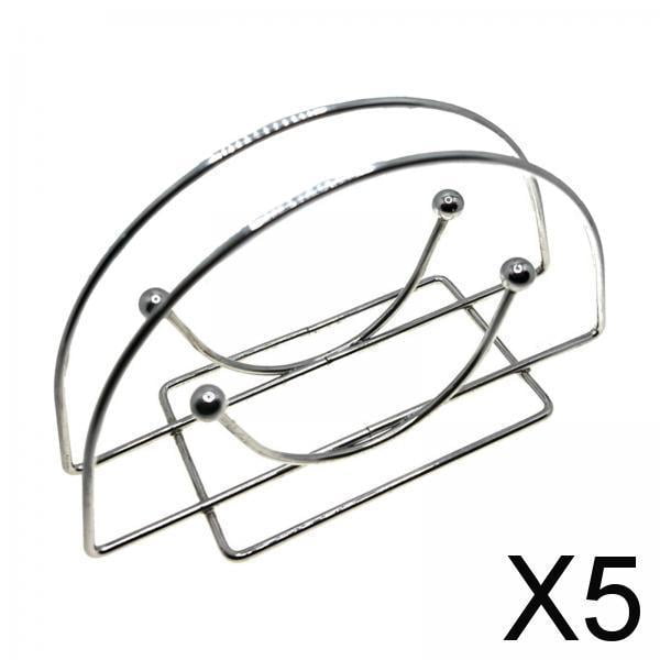 5x Dispensador Vertical de Servilletas, Práctico Dispensador de Pañuelos, Organización de Picnics, Soporte de Almacenamiento de Pañuelos para Mesa de 5 piezas