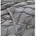thumbnail image 4 of Unique Home Pinch Pleat 8 Piece Reversible Comforter Set Bed In a Bag Clearance Bedding Comforter Duvet, Fade Resistance, Super Soft (Queen, Grey), 4 of 6