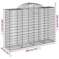 thumbnail image 4 of vidaXL Arched Gabion Baskets 8 pcs 200x50x140/160 cm Galvanised Iron, 4 of 4