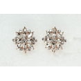 thumbnail image 4 of Faship Gorgeous Clear Rhinestone Crystal Floral Clip On Style Earrings, 4 of 6