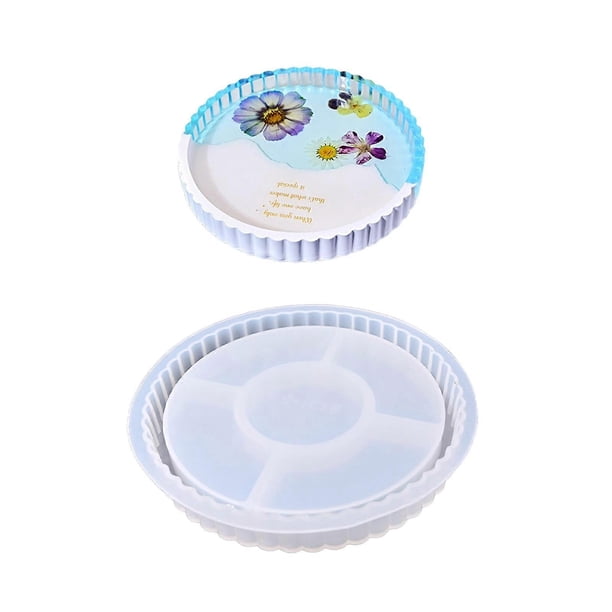 Handcraft Own Resin Tray with This Flower Sturdy Silicone Mould Portable Accessory for Jewelry Dishes and Art Projects L