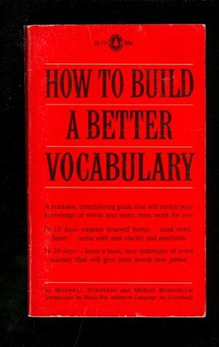 How To Build A Better Vocabulary, Pre-Owned Other B000CZ41T4 Maxwell ...