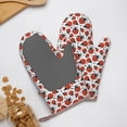thumbnail image 4 of Zufioo Red Ladybugs Print Silicone Anti-Scalding Gloves, Kitchen Hanging Rope Gloves, Kitchen Utensils Suitable for Barbecue, Baking, Cooking, 4 of 6